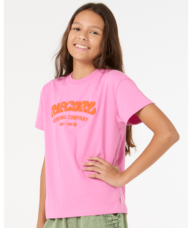 RIP CURL SURF PUFF RELAXED TEE - GIRLS