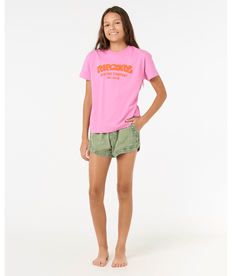 RIP CURL SURF PUFF RELAXED TEE - GIRLS