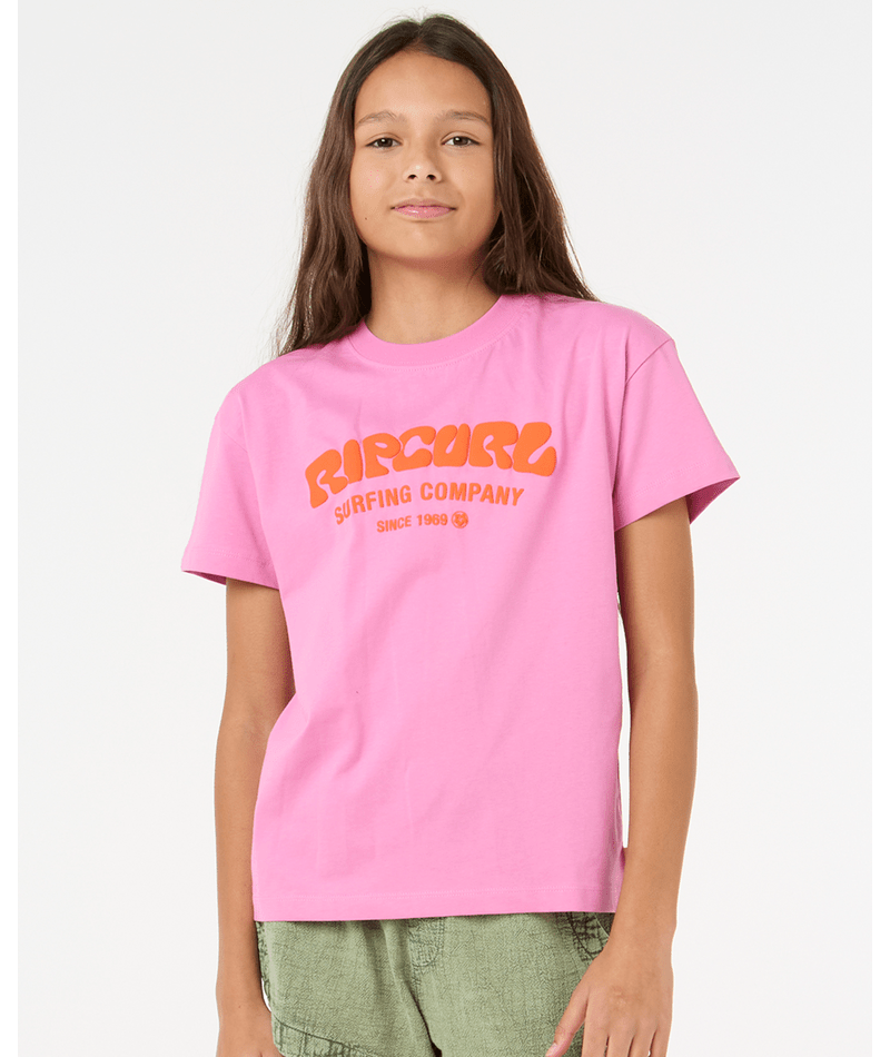RIP CURL SURF PUFF RELAXED TEE - GIRLS