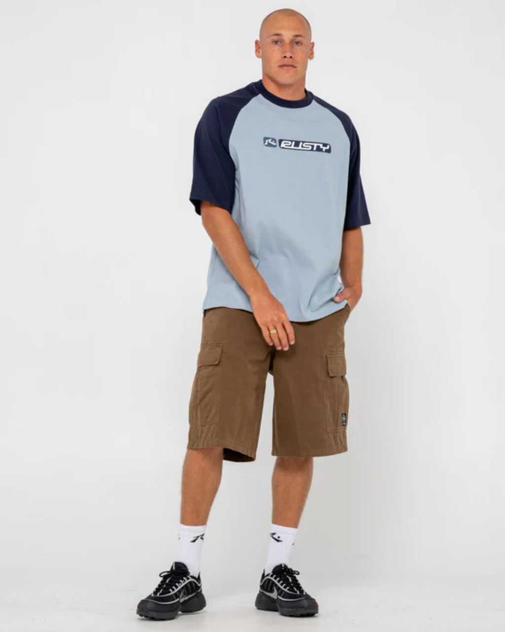 BUBBLE RAGLAN SHORT SLEEVE TEE