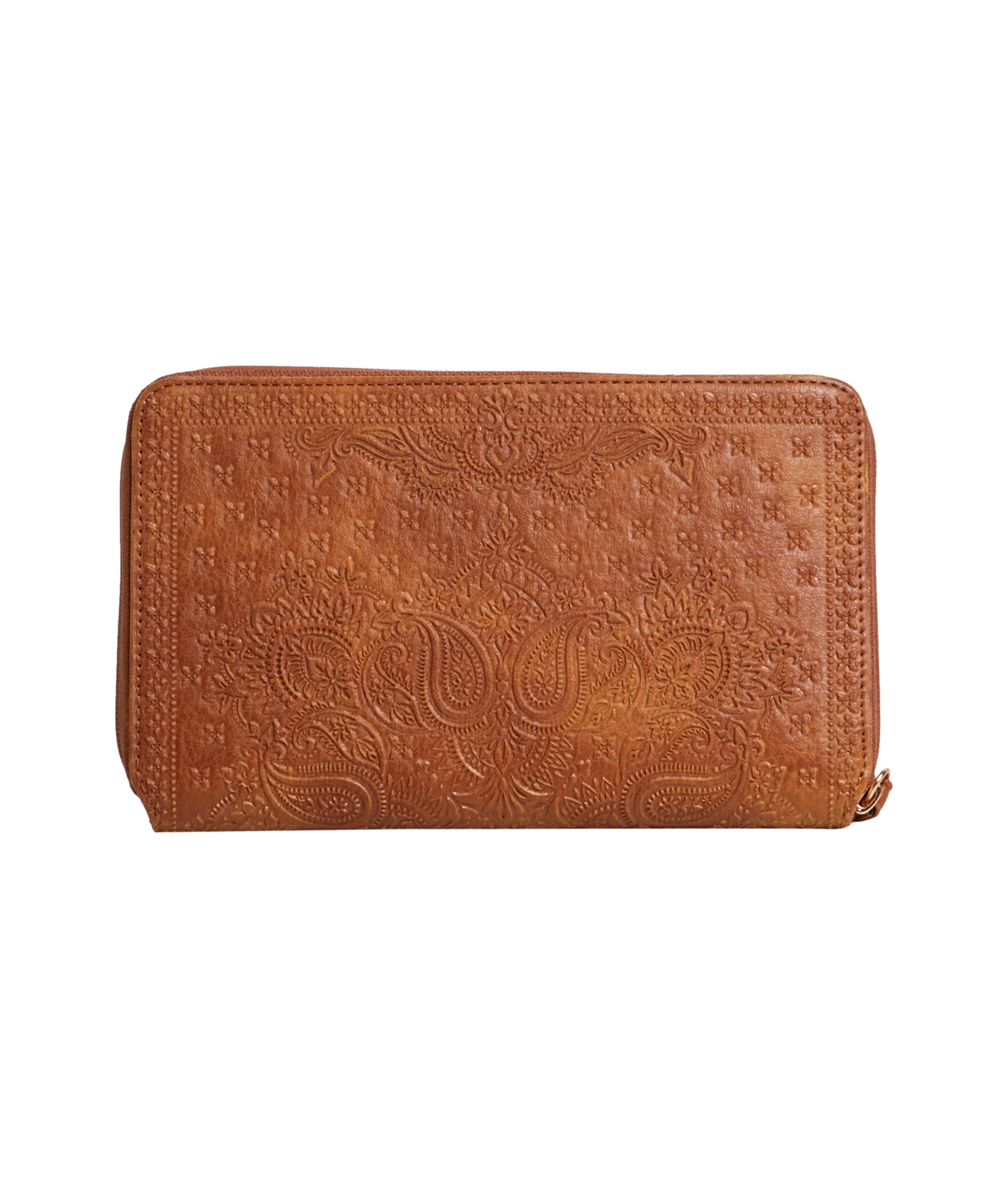 BANDANA MANDALA TRAVEL WALLET -  TAN
