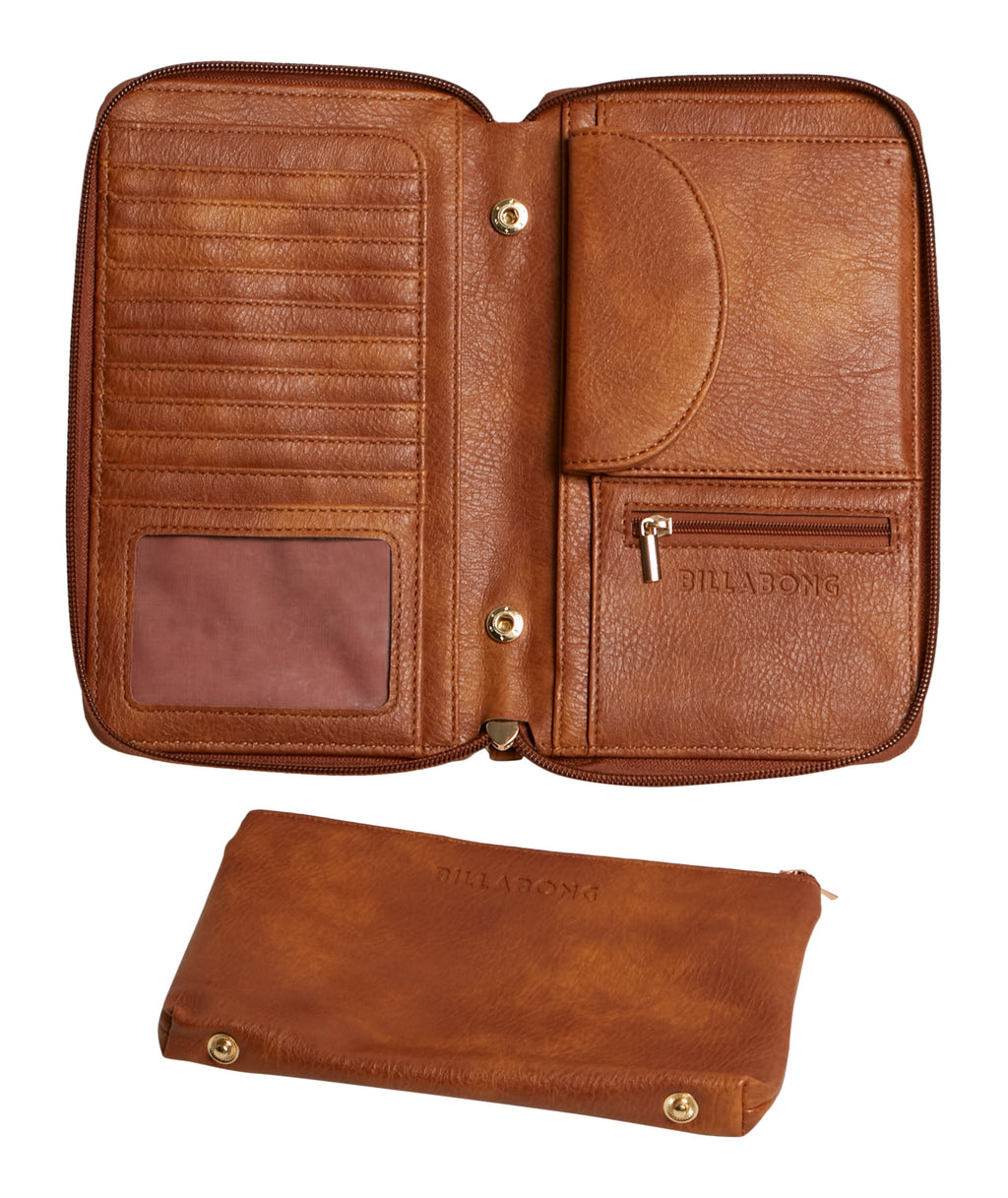 BANDANA MANDALA TRAVEL WALLET -  TAN