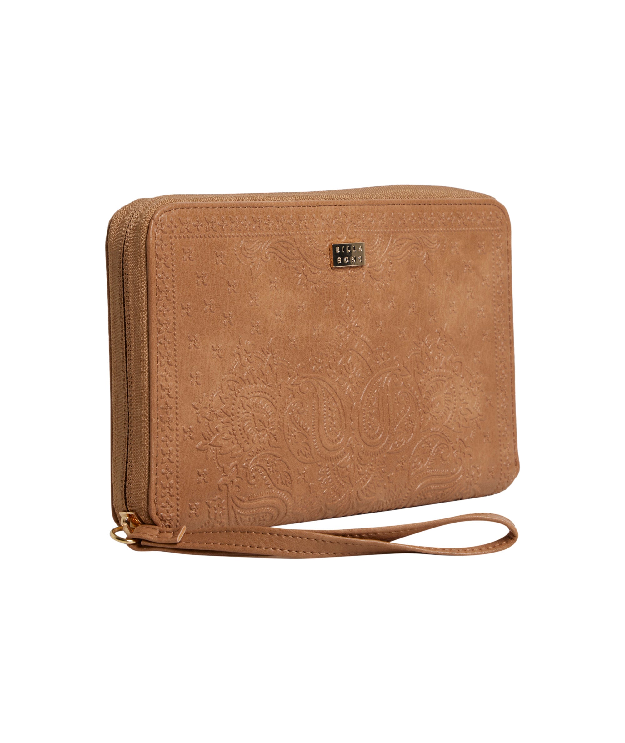 BANDANA MANDALA TRAVEL WALLET - LIGHT TAN