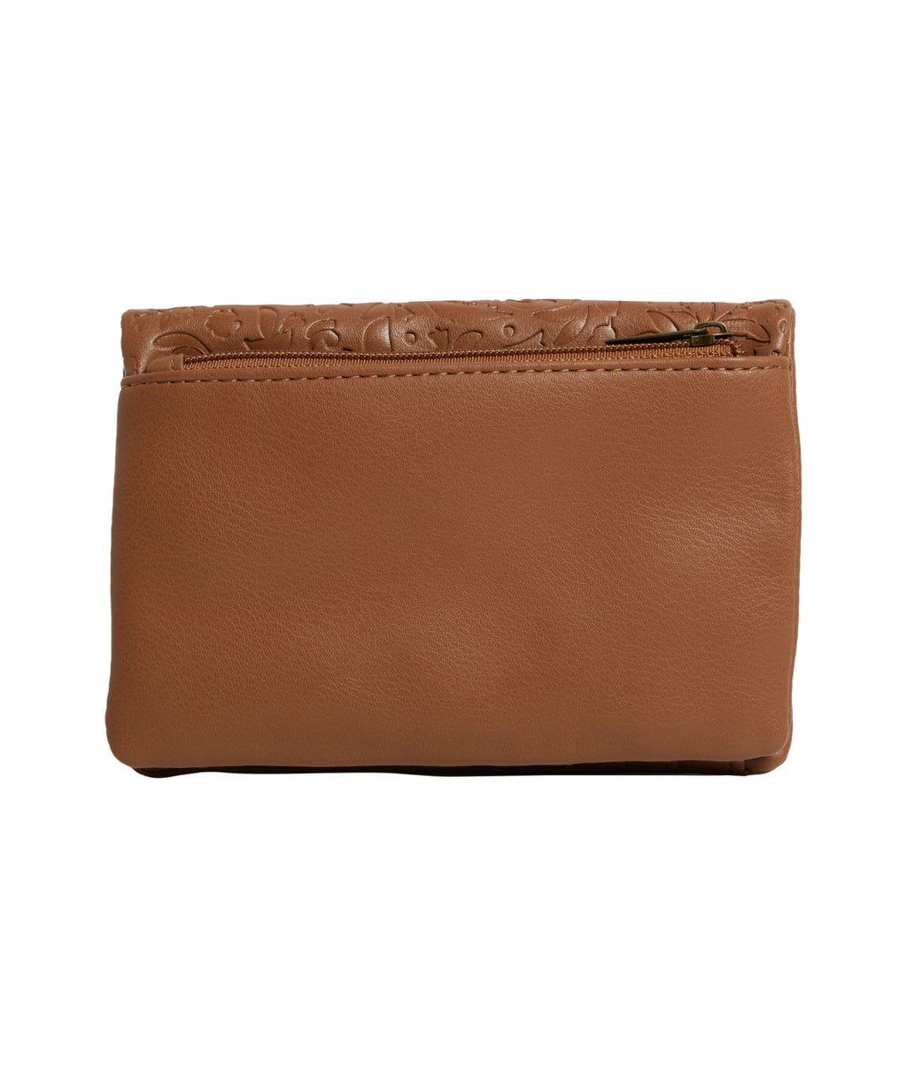 SWEET MYSTIC EMBOSSED WALLET - LIGHT TAN