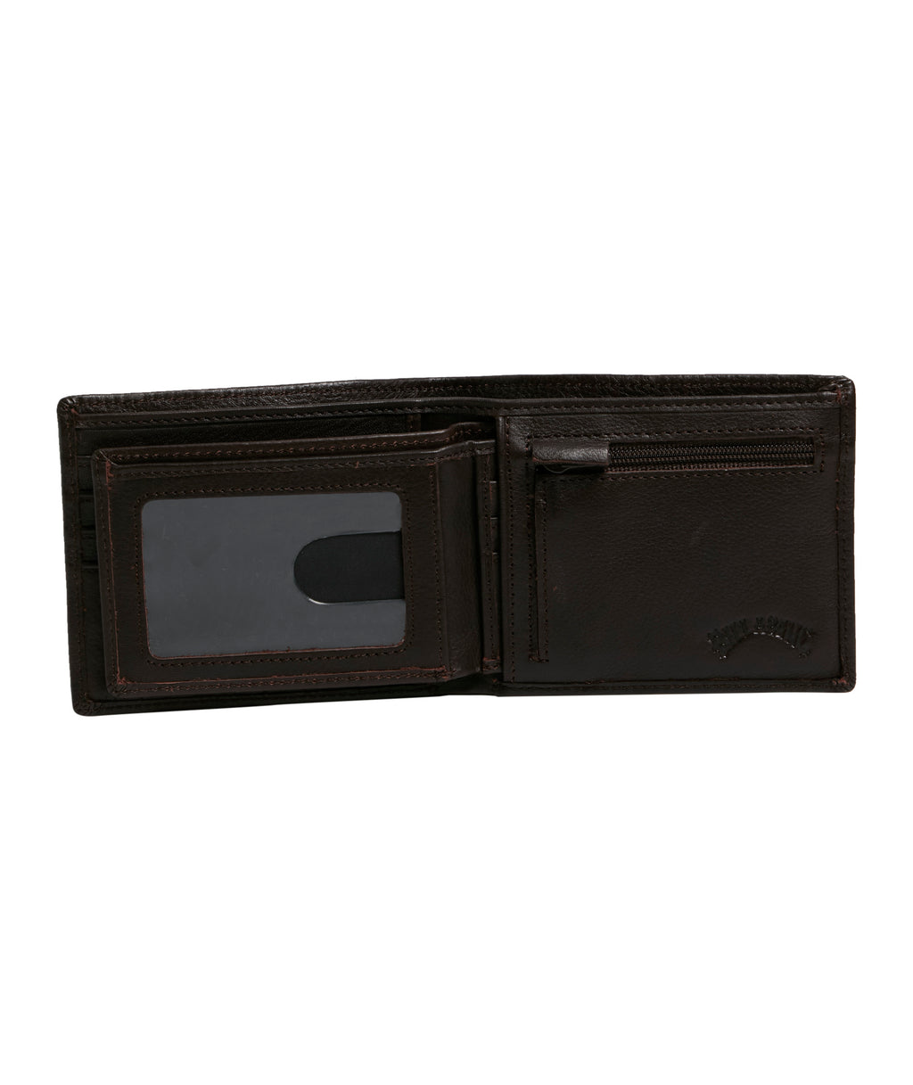 SCOPE 2 IN 1 LEATHER WALLET - JAVA GRAIN