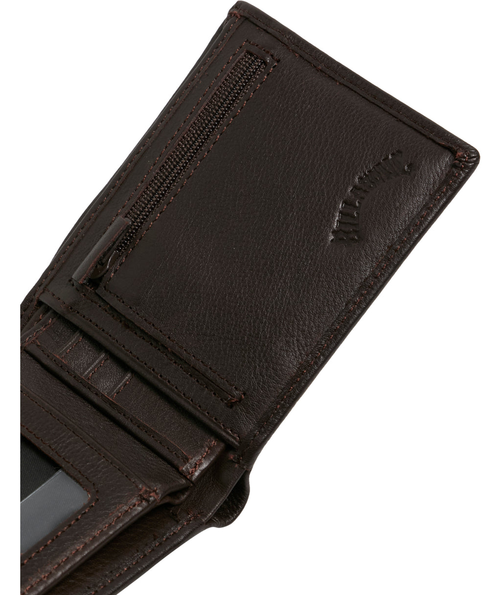 SCOPE 2 IN 1 LEATHER WALLET - JAVA GRAIN
