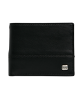 DIMENSION 2IN1 LEATHER WALLET - BLACK