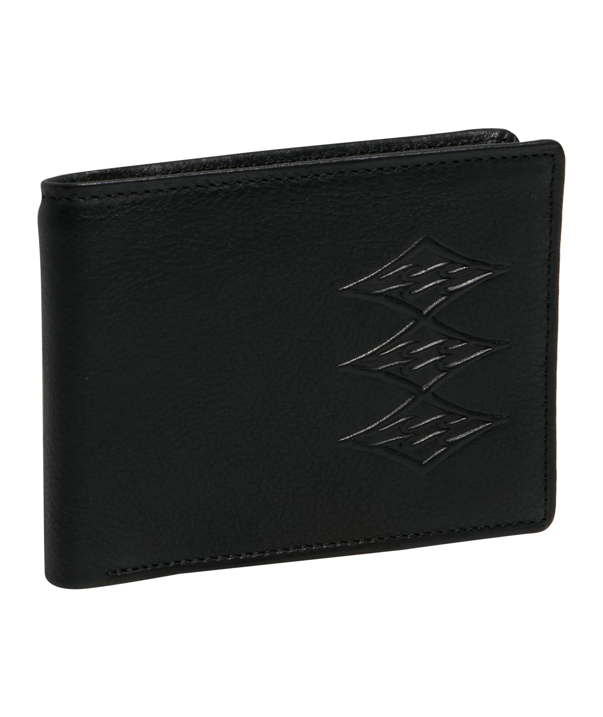 SLIM STASHIE LEATHER WALLET BLACK GRAIN