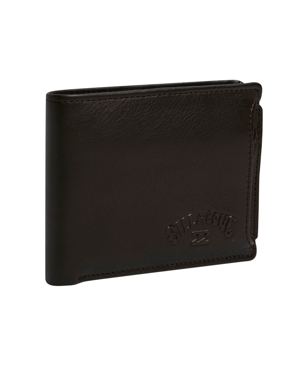 SLIM 2 IN 1 LEATHER WALLET JAVA GRAIN
