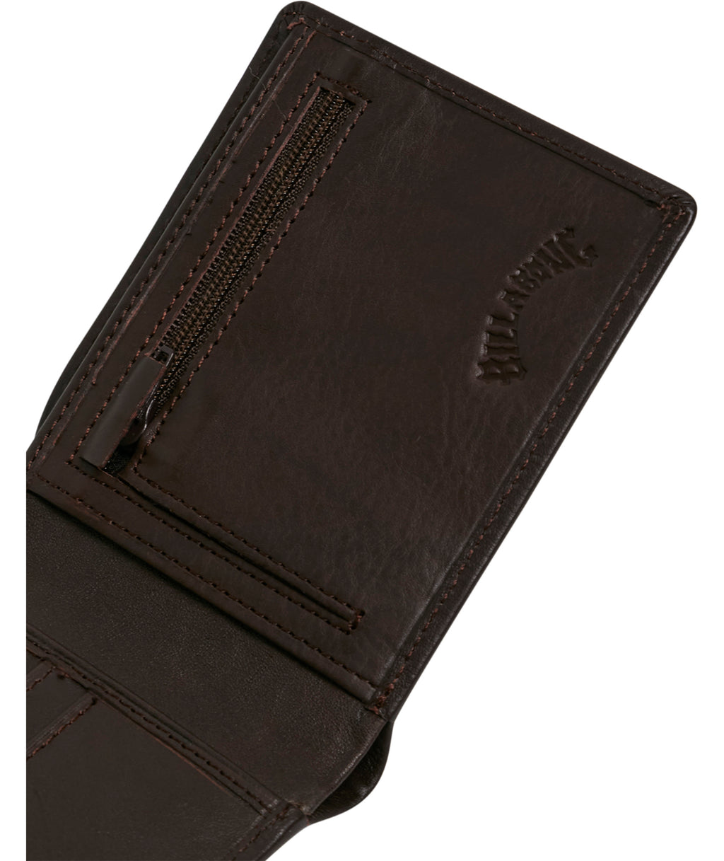 SLIM 2 IN 1 LEATHER WALLET JAVA GRAIN