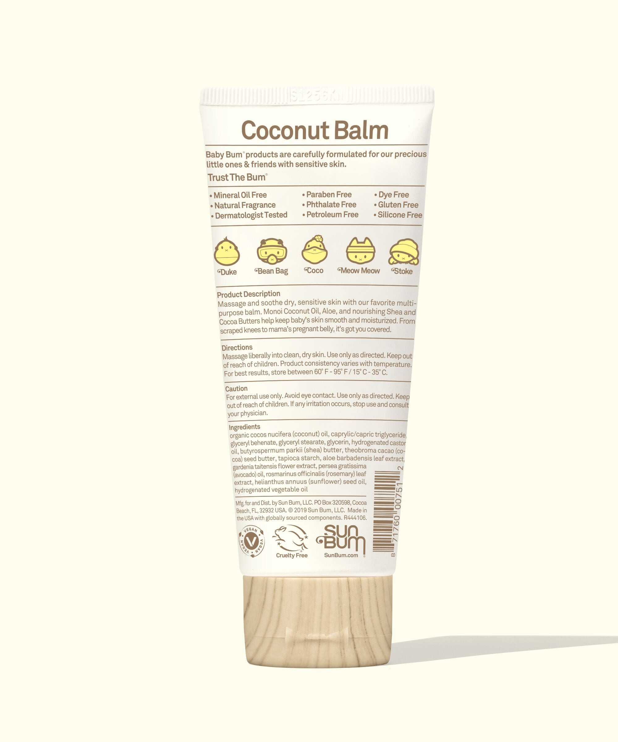 BABY BUM COCONUT BALM TUBE 85G